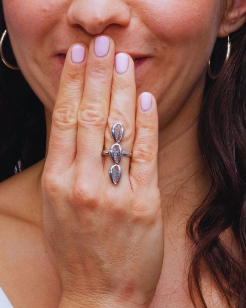 Ea | Bague 3 Cauris⚪️