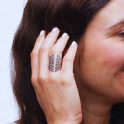 Nanaya | Bague Fleur de vie 🟡⚪️