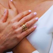 Kama | Bague Croix Ankh 🟡⚪️