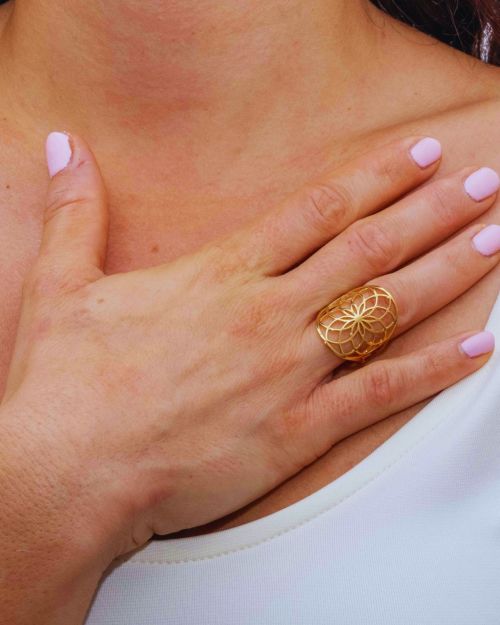 Rati | Bague Mandala 🟡⚪️