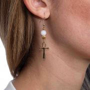 Maat | Boucles d’oreilles 🟡⚪️