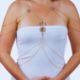 Bijou de buste en acier inoxydable associé des chaînes de bras