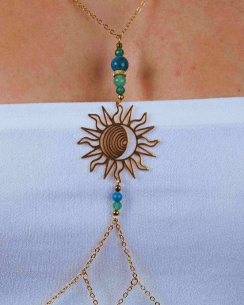 Hélia | Bijou de buste Soleil 🟡