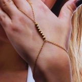 Chaîne de mains en Hématite et acier inoxydable