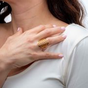 Nanaya | Bague Fleur de vie 🟡⚪️