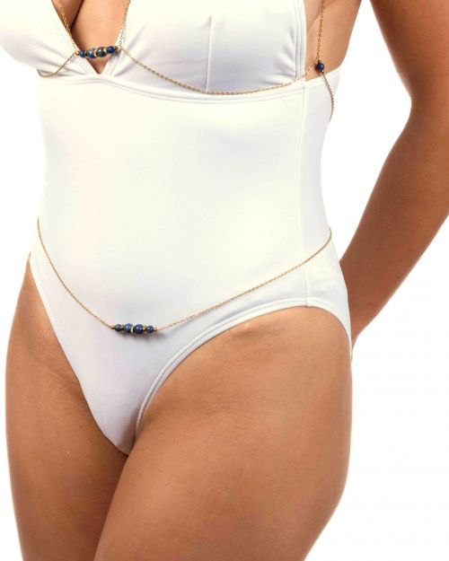 Héra | Bijou de taille simple 🟡⚪️