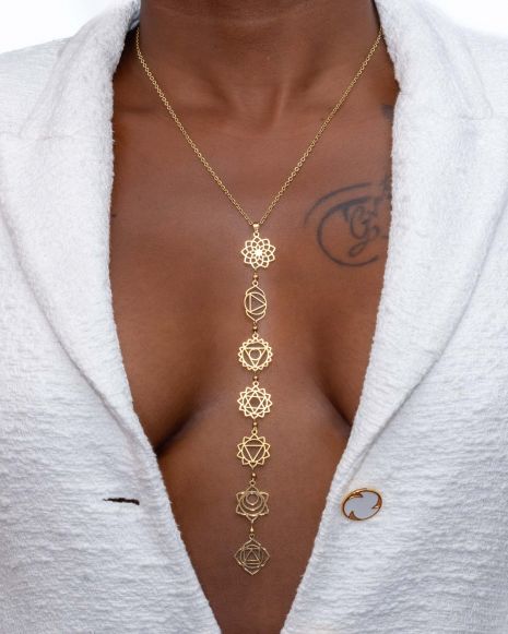 Néphélée | Collier symbole 7 chakras 🟡