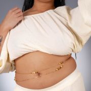 Oshun | Bijou de taille double 🟡⚪️