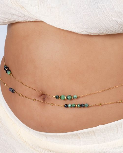 Llithie | Bijou de taille double 🟡⚪️