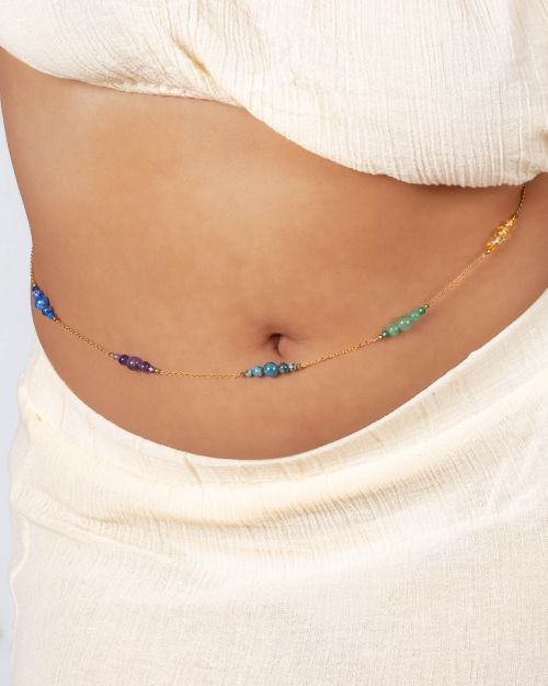 Shiva | Bijou de taille 7 chakras 🟡⚪️