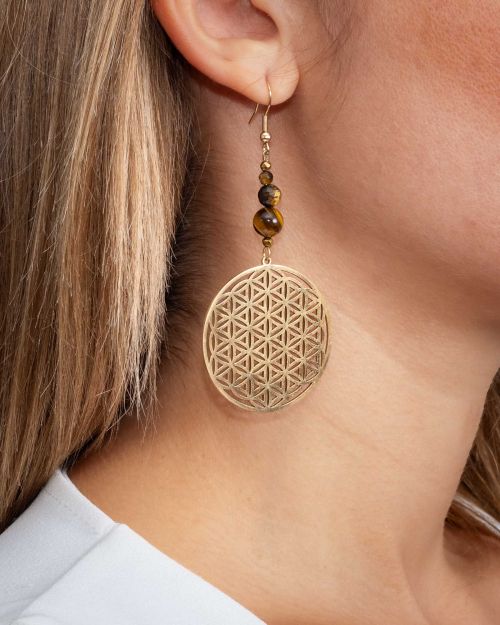 Flora | Boucles d’oreilles 🟡⚪️