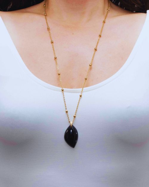 Othréis | Collier Ancrage en Tourmaline 🟡⚪️