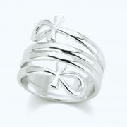 Kama | Bague Croix Ankh 🟡⚪️