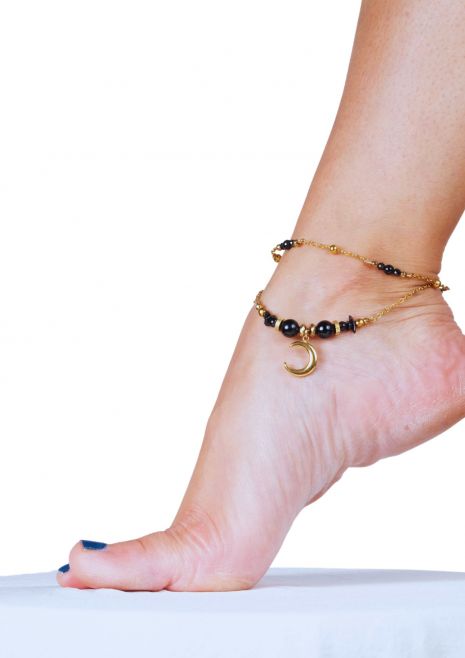 Mawu | Chaîne de cheville Lune 🟡⚪️