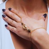 Chaîne de main cauris en acier inoxydable