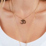 Indrani | Bijou de buste Ôm & Fleur de vie 🟡⚪️