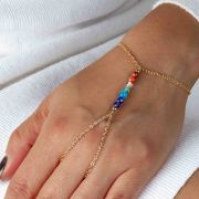 Parvati | Bijou de main 7 chakras 🟡⚪️