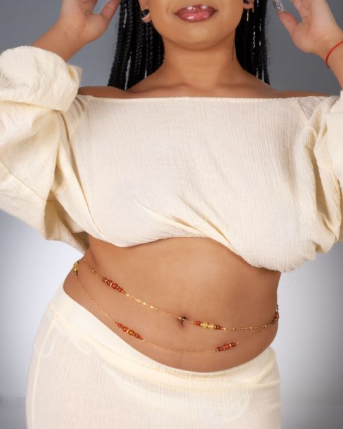 Maia | Bijou de taille double 🟡⚪️